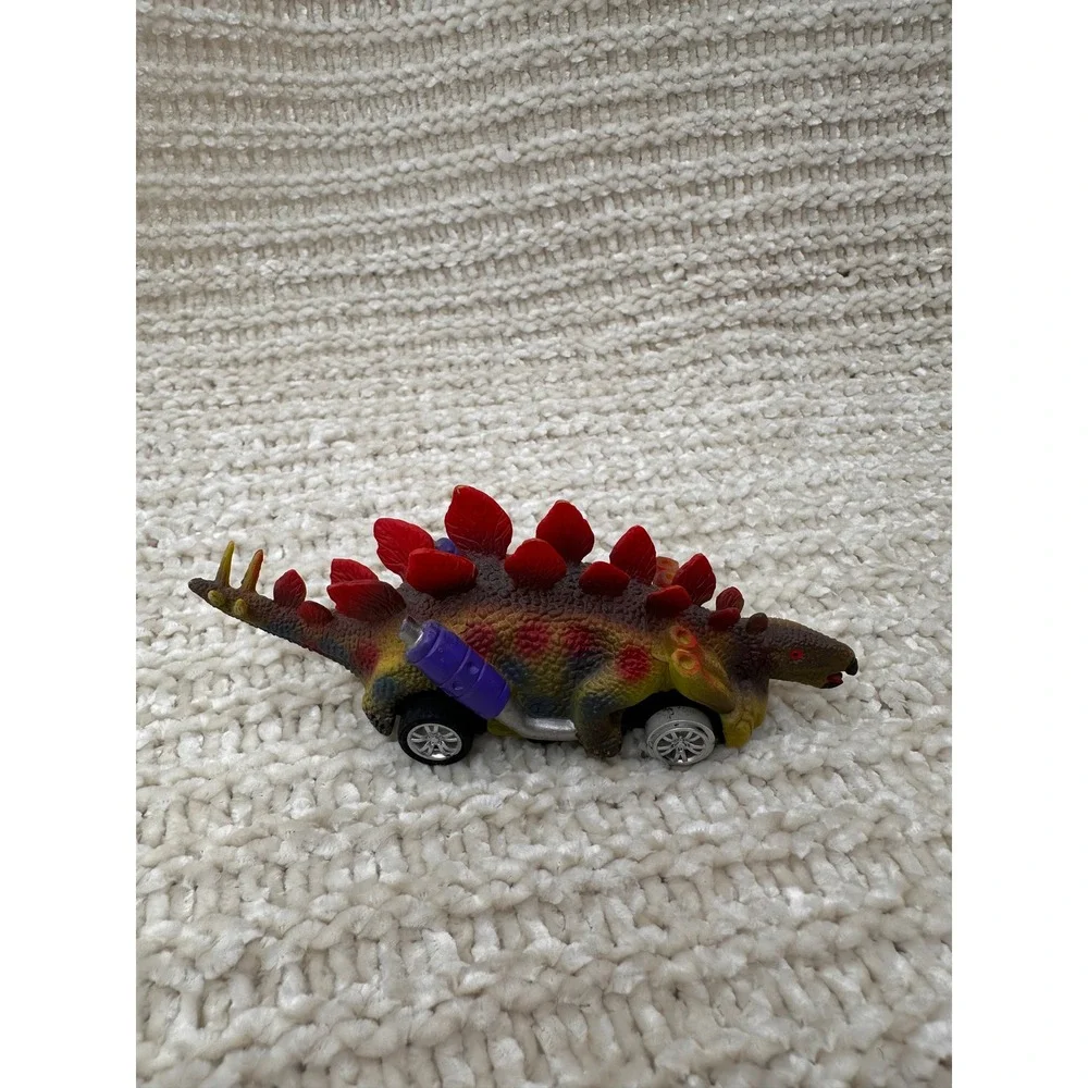 Dinosaur‎ Toy Cars Pull Back Vehicles 4pc Set Triceratops Stegosaurus Kids Toys